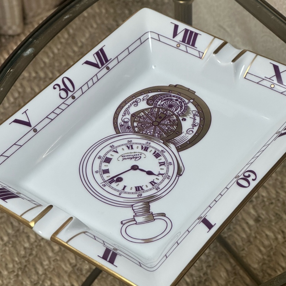 Vintage Chopard Ashtray Tray 500 Limited Collection 1860 Limoges Porcelain